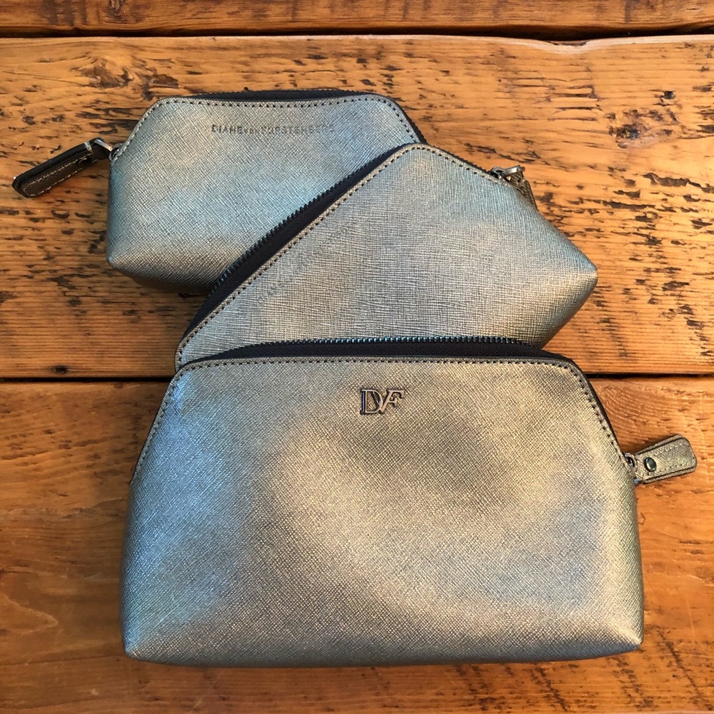 DVF Set of Three Cosmetic Cases